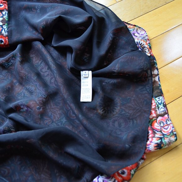 Rebecca Minkoff Floral Shirt Dress US Size 8 - Picture 9 of 13
